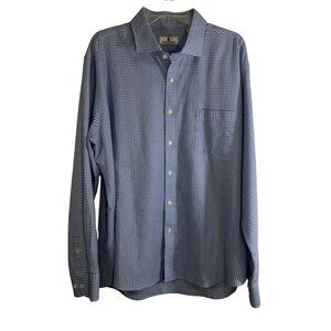 Southern Pines Mens Blue Check Long Sleeve Button Up Shirt Size XXL